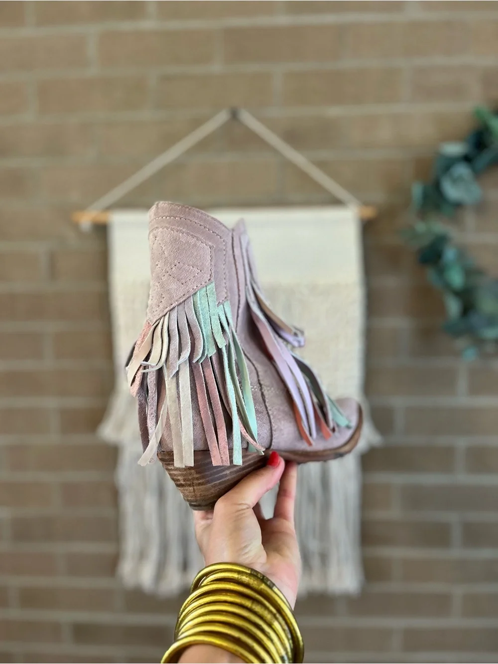 Free People Lawless Fringe Bootie